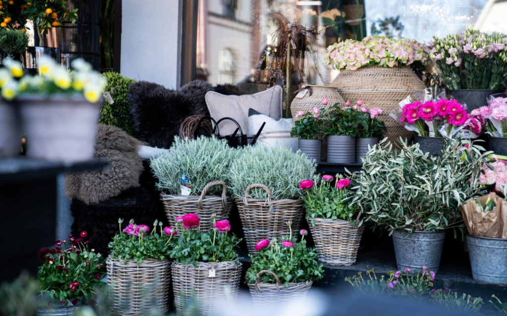 Nettside for Blomsteroasen laget av Pagelook