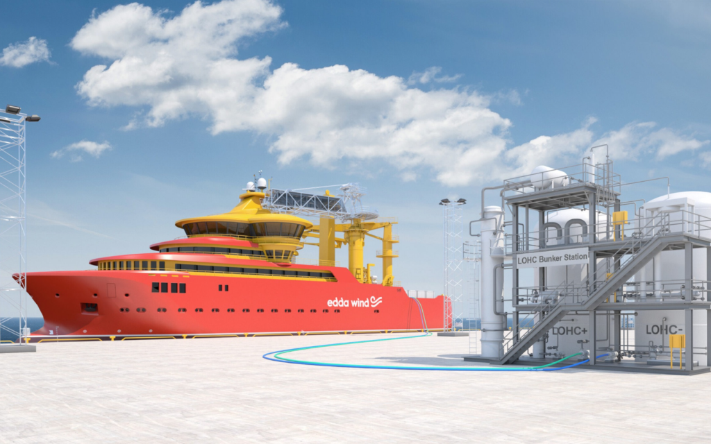 Nettside for Hydrogenious Maritime laget av Pagelook