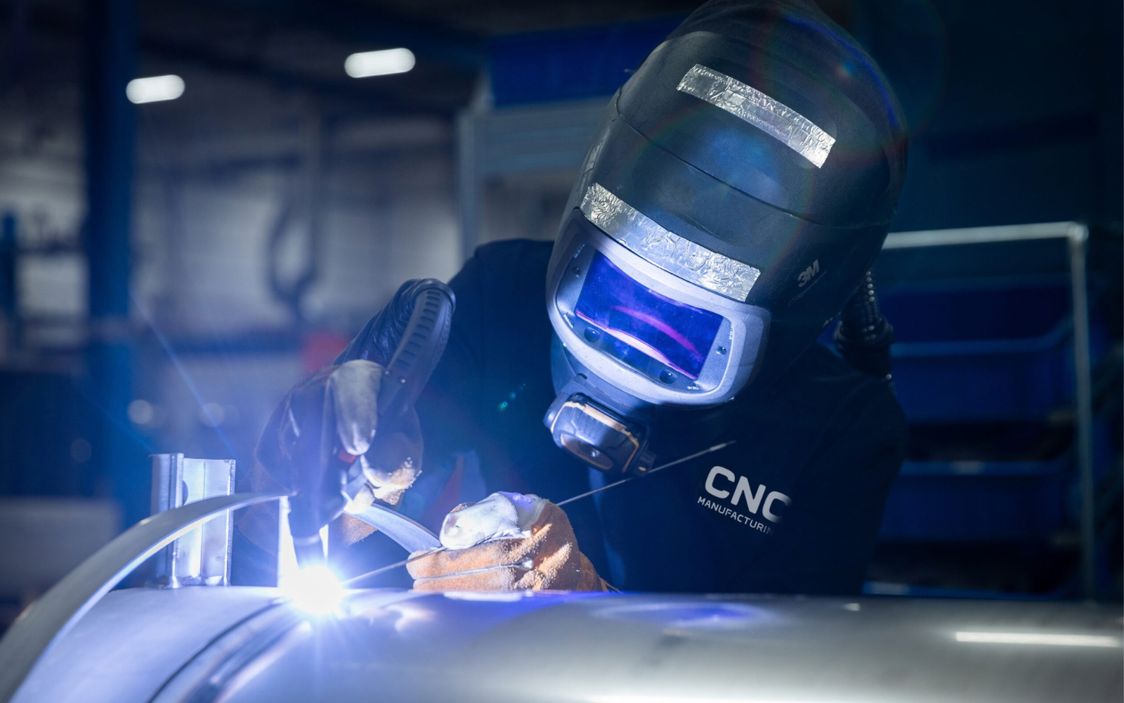 Nettside for CNC Manufacturing laget av Pagelook